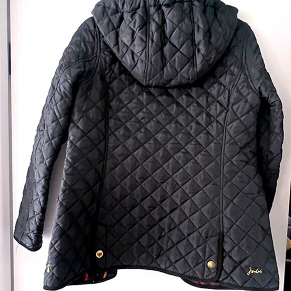 Joules Marcotte Quilted Jacket with Plaid Interior - Size 4 - Picture 11 of 11